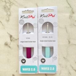 Knitpro Waves 2 Single Ended Crochet Hook I Yarn Island
